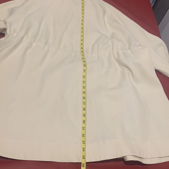 Mansur Gavriel Heavy Linen Drawstring Waist Jacket - Picture 6 of 10